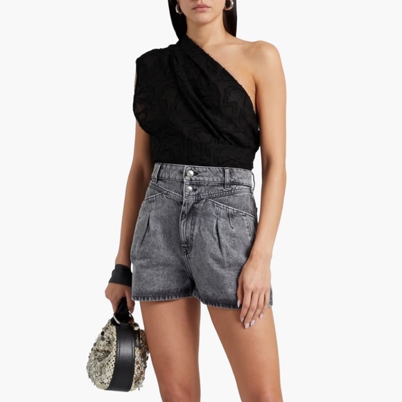 IRO Rinie one shoulder draped top S - Picture 3 of 15